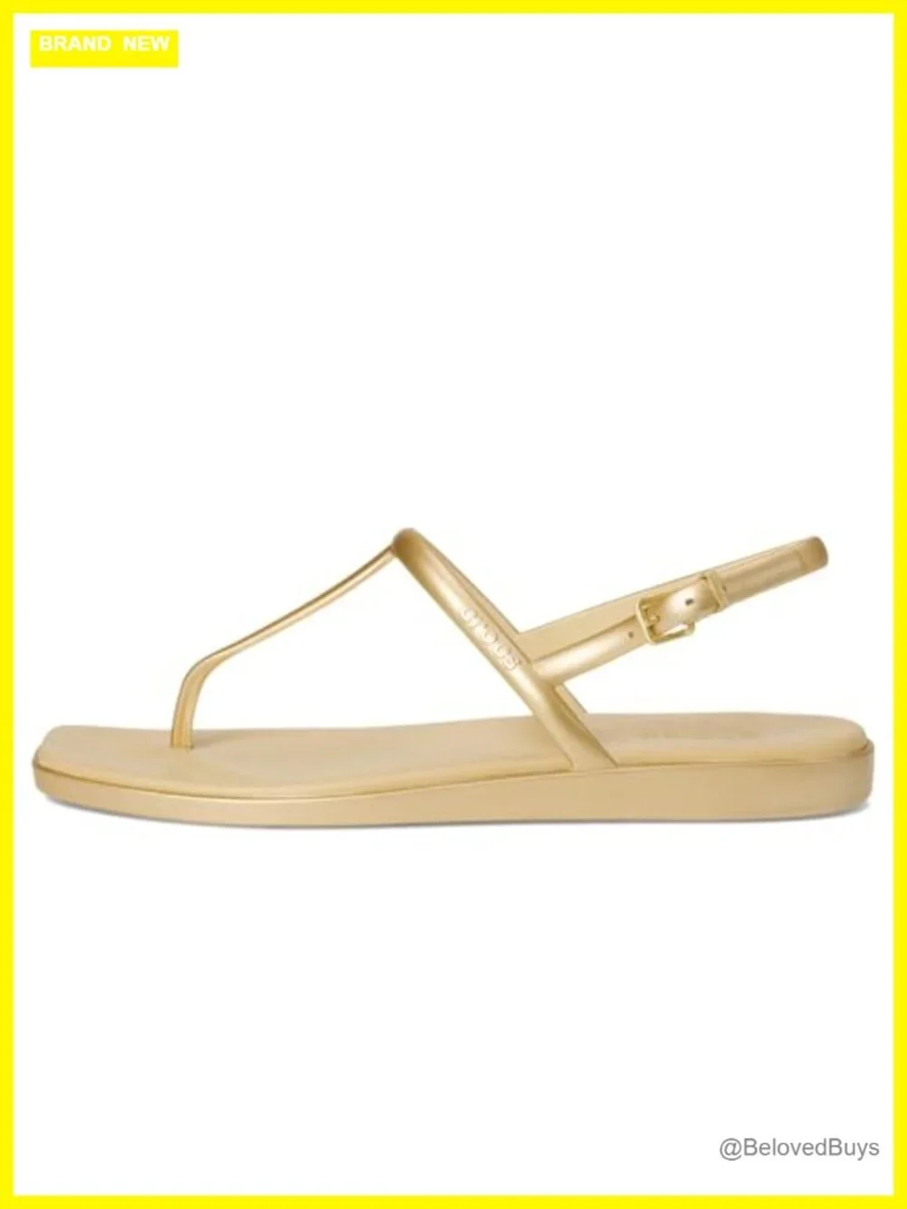 Crocs Miami Thong Sandal Women's Waterproof Slide-On Square Toe Summer Flip